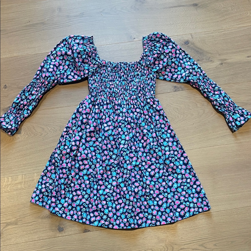Lilly Pulitzer Kids Dress in Pink and Blue Floral